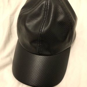 Wilfred Aritzia Leather SnapBack Cap Hat